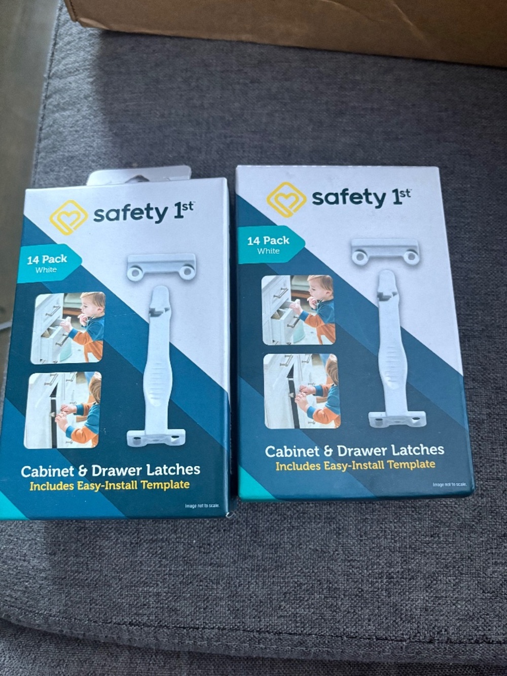 Safety 1st Cabinet & Drawer Latches - 14 Pack White 2 packs